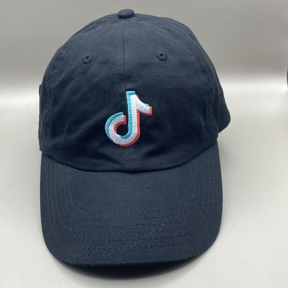 TikTok Influencer (Social Media) “Ready Set Grow” Logo Black Adjustable Hat Cap